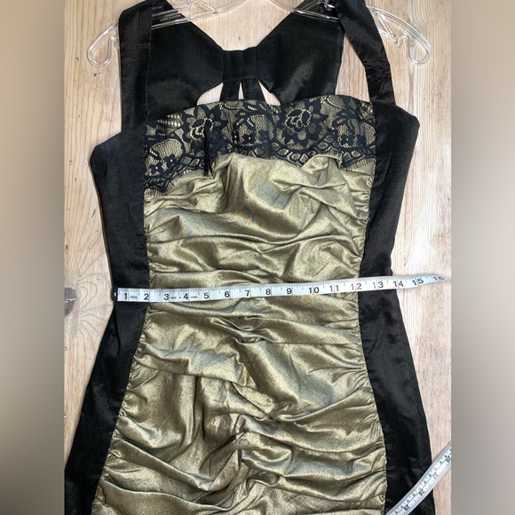 Jessica McClintock Ruched Front Cocktail Dress - Picture 15 of 17